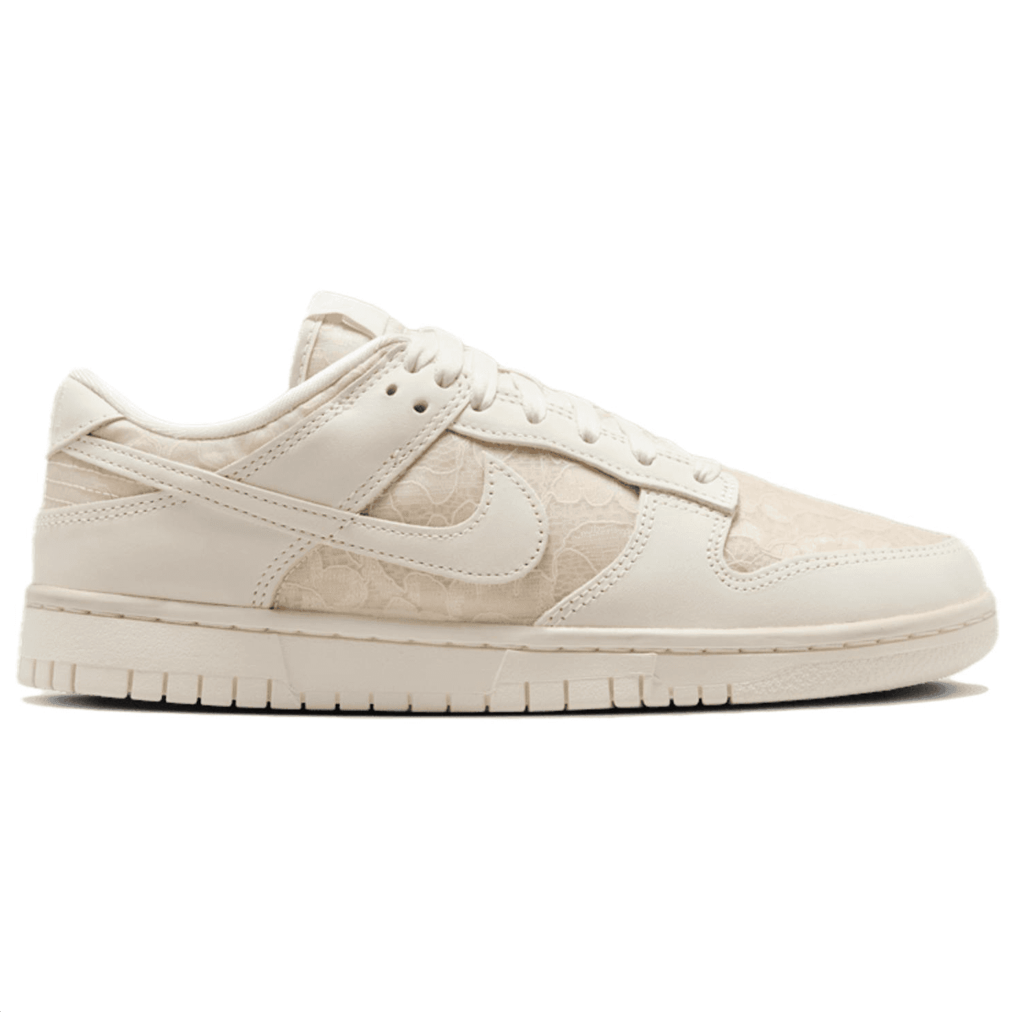 Кроссовки Nike Dunk Текстиль Кожа Низкие Кеды Скейтборд Обувь Женские Белый Розовый - изображение 2