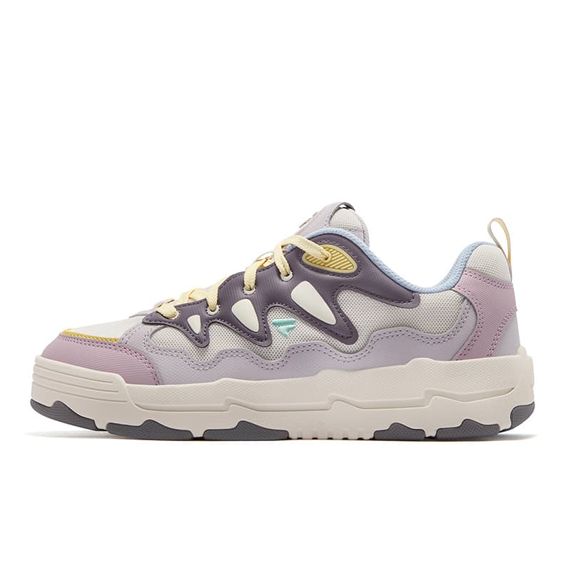 Кроссовки FILA FUSION BURWEED Сверкающие складные туфли для ушей Текстиль синтетическая кожа Низкие кеды для скейтбординга Женские - изображение 1