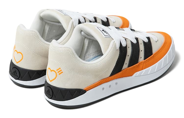 Кроссовки HUMAN MADE x adidas Retro Shark Low Light Grey Orange - изображение 4