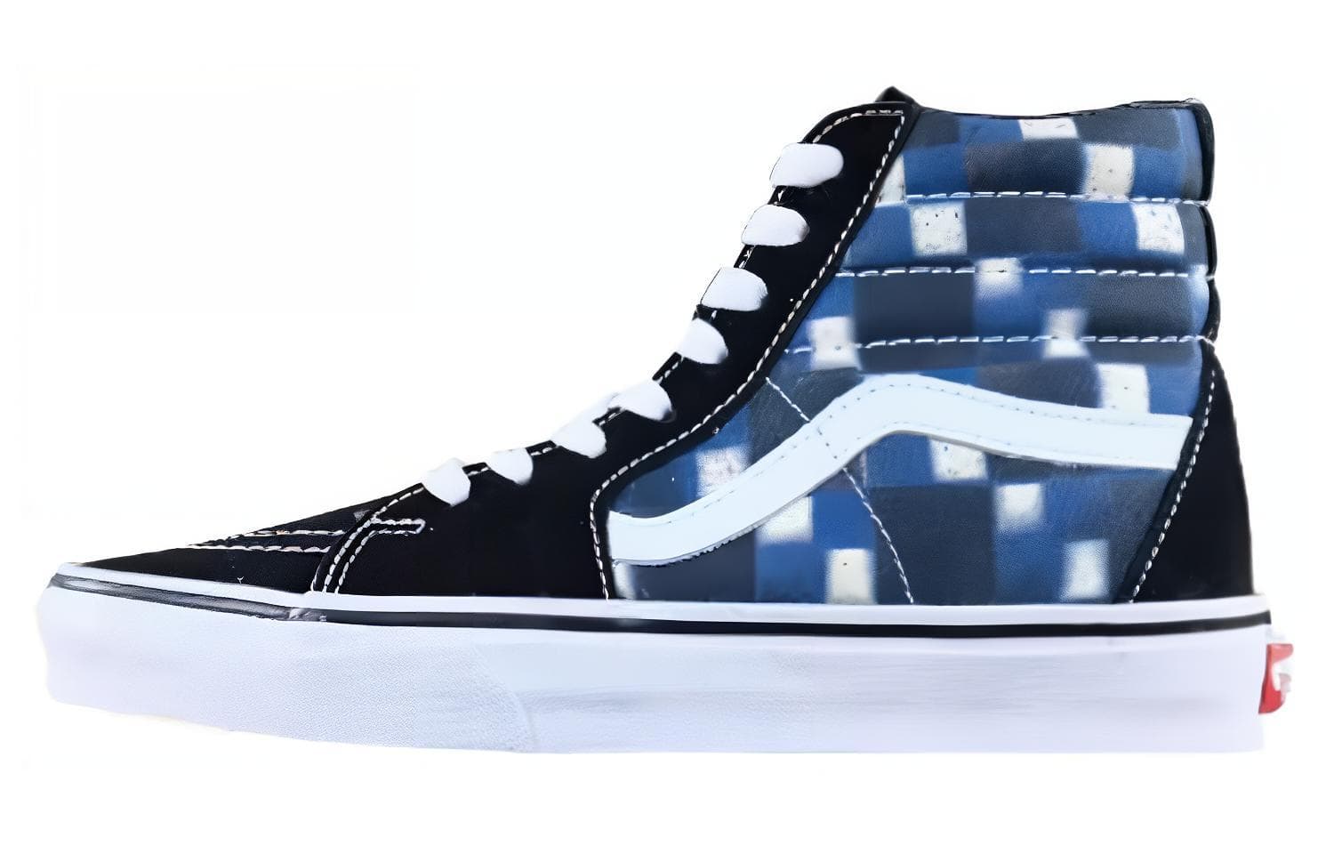 Кроссовки Vans SK8-Hi Black White Blue - изображение 1