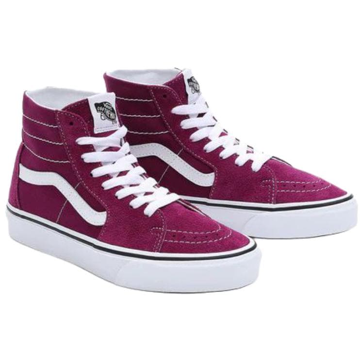 Кроссовки Vans SK8 HI Холст Искусственная Замша Высокие Кеды Скейтборд Обувь Унисекс Фиолетовый - изображение 2