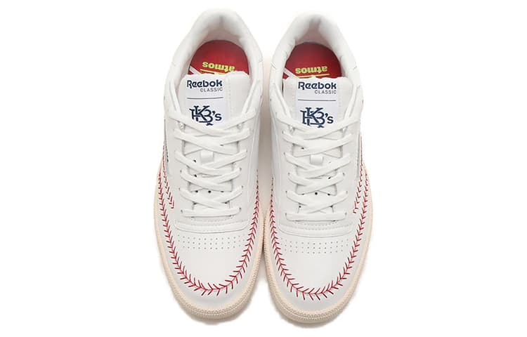 Кроссовки Reebok x ATMOS X KEBOZ 85 Удобные с амортизацией износостойкие низкие кроссовки для скейтбординга Мужские Белый Красный - изображение 4