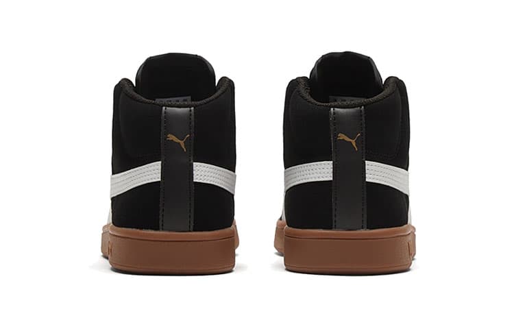 Кроссовки PUMA Smash V2 Mid Black White Brown - изображение 5