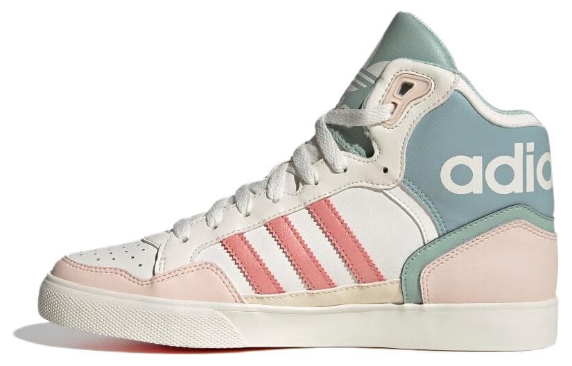 Кроссовки Adidas Originals Extaball Up противоскользящие высокие кеды для скейтбординга женские белые зеленые - изображение 1