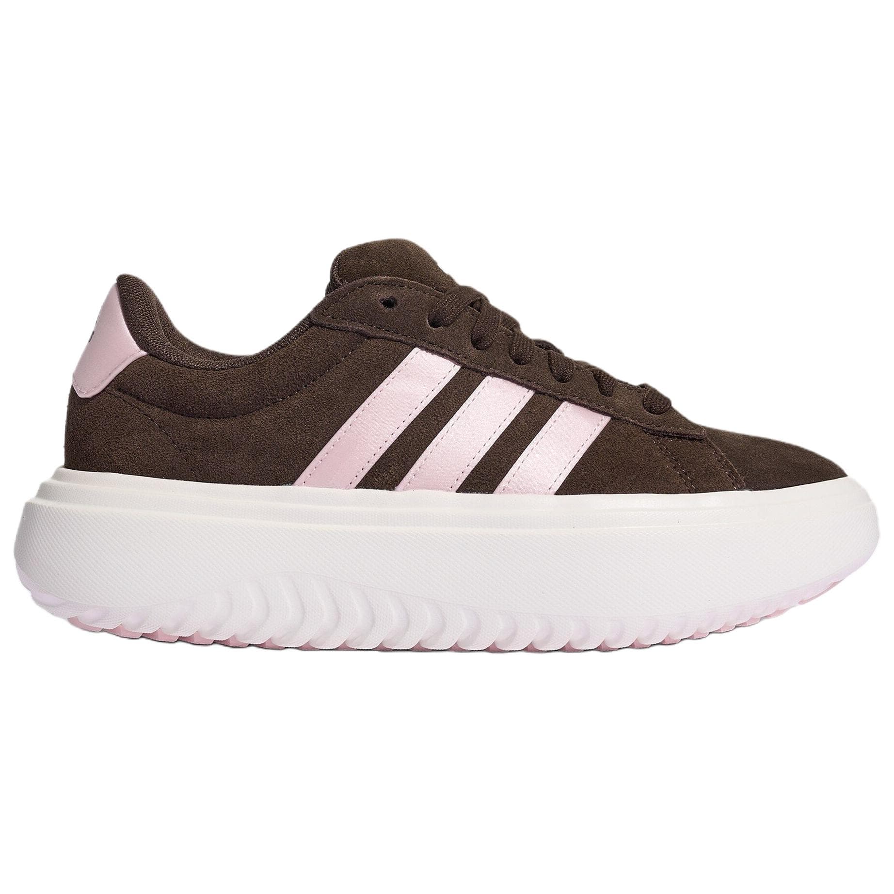 Кроссовки Adidas GRAND COURT PLATFORM Скейтборд Обувь Женские Коричнево-розовый - изображение 2