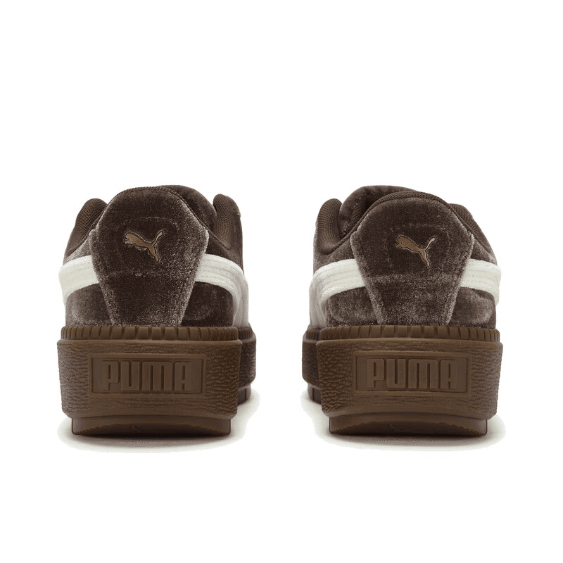 Кроссовки PUMA Платформа Устойчивая к истиранию Низкая Обувь для Скейтбординга Женская Кофейно-Коричневая — фото 3