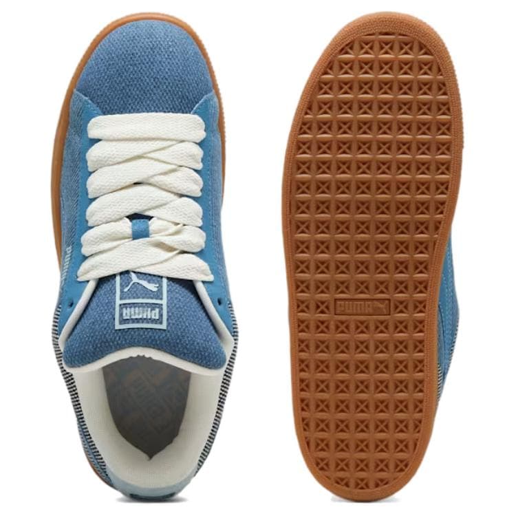 Кроссовки PUMA Suede XL Легкий Низкий Топ Скейтборд Обувь Унисекс Синий - изображение 4
