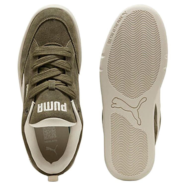Кроссовки PUMA Park Lifestyle Износостойкая Дышащая Низкая Обувь для Скейтбординга Мужская Оливково-Зеленая - изображение 4