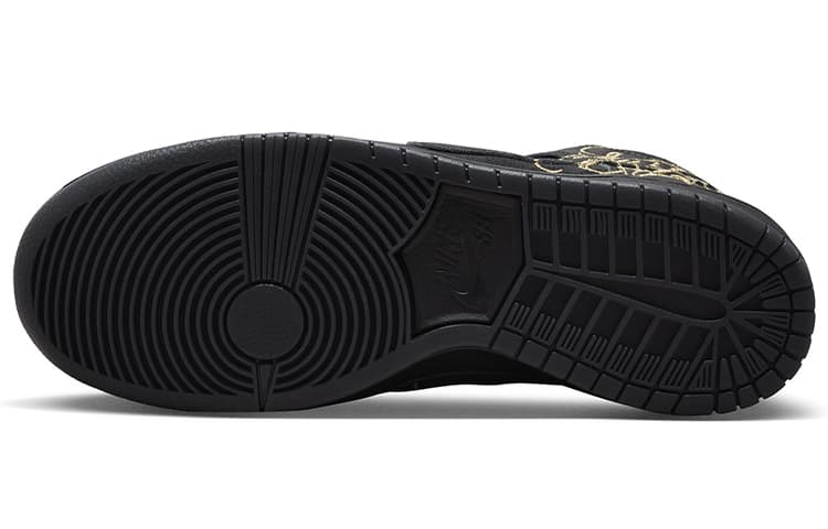Кроссовки FAUST x Nike Dunk SB Pro QS Black Gold - изображение 4