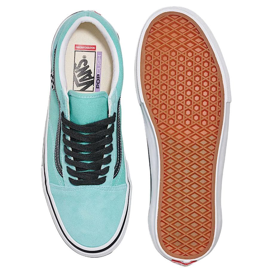 Кроссовки Vans Old Skool Low Топ Скейтборд Кроссовки Женские Синий Черный - изображение 4