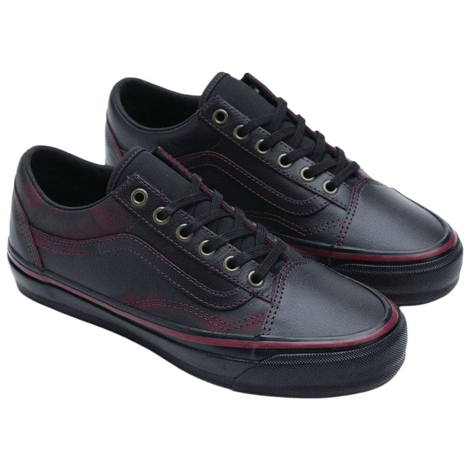 Кроссовки Vans X Tania Cruz Premium Old Skool Скейтборд Обувь Унисекс Черно-красный - изображение 4
