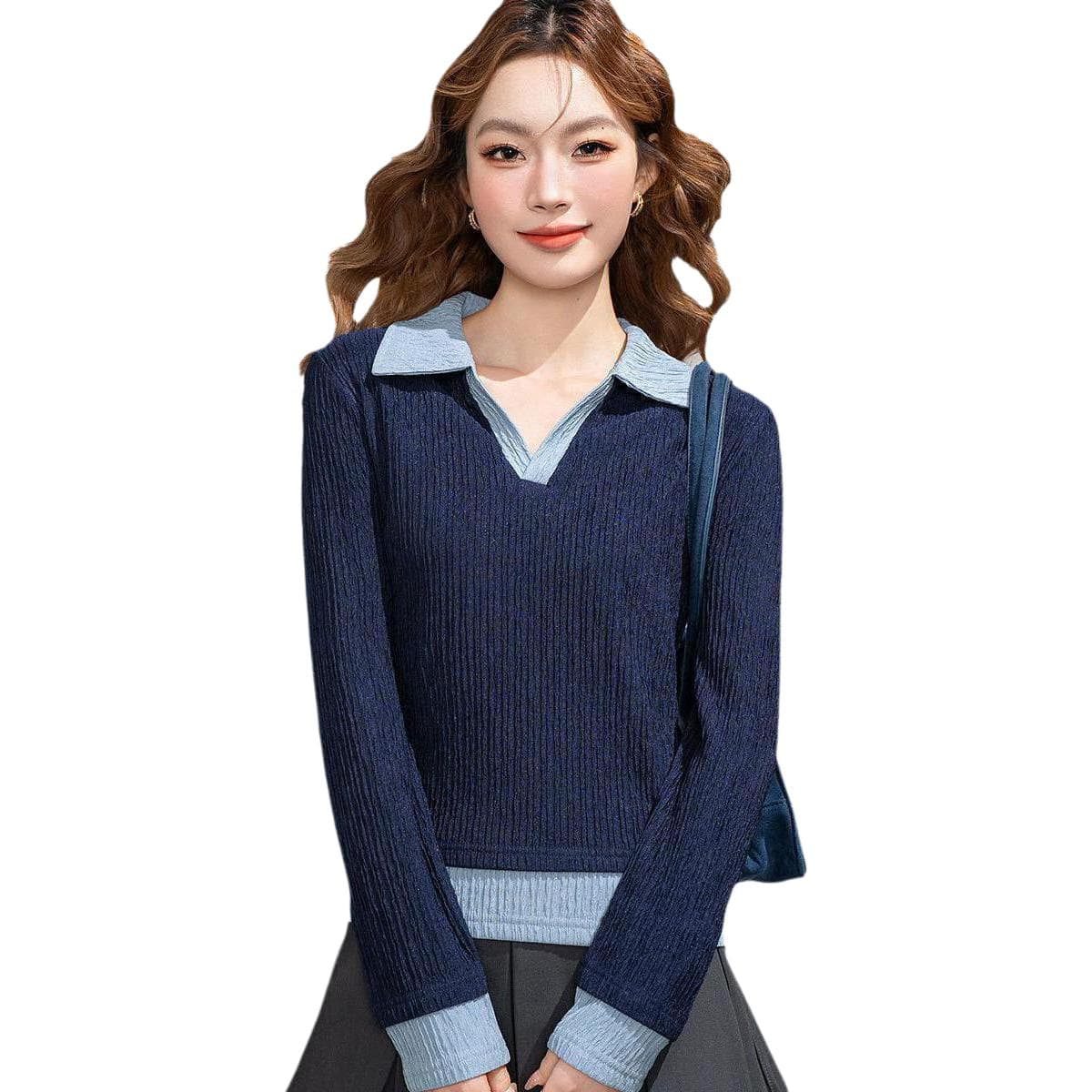 Футболка JEANSWEST Королевский синий Женские T-рубашки - изображение 1