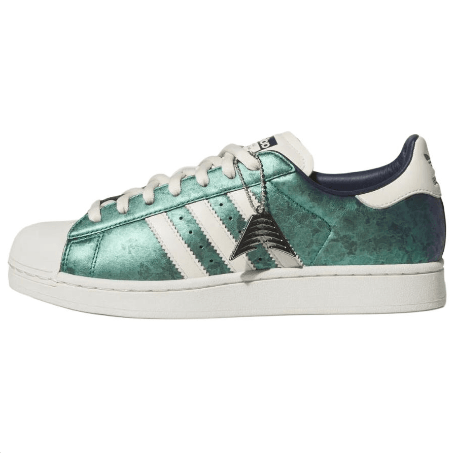 Кроссовки Adidas Originals x ANTHONY EDWARDS SUPERSTAR Скейтборд Обувь Унисекс Зеленый Белый - изображение 1