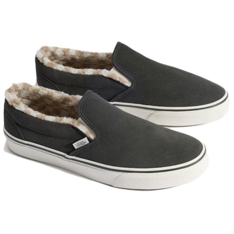 Кроссовки Vans Classic Slip On Скейтборд Обувь Унисекс Выцветший черный - изображение 2