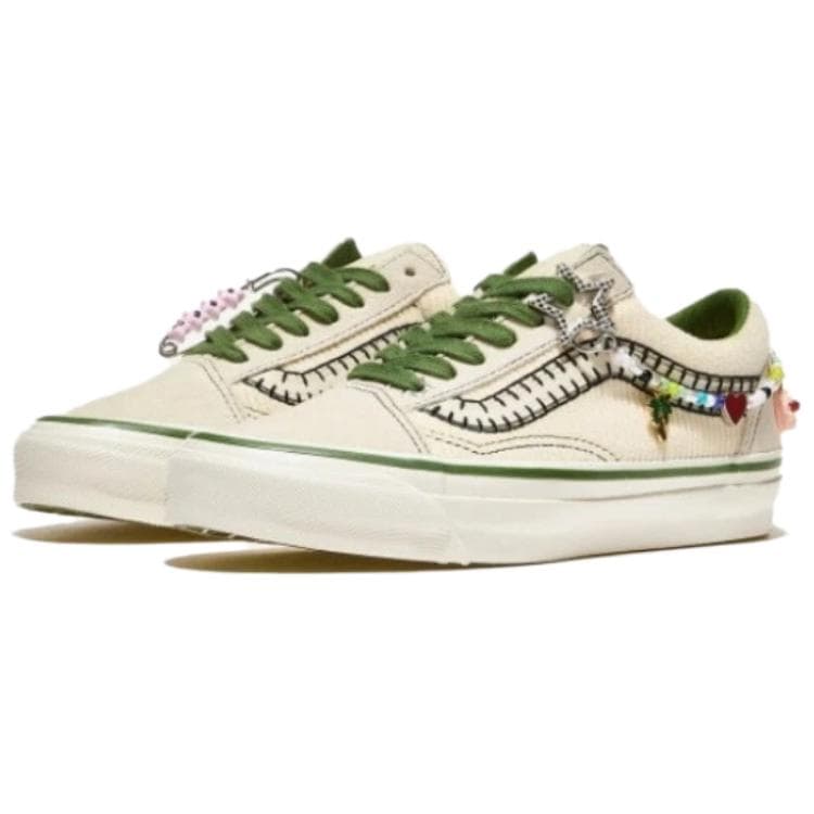 Кроссовки Vans Old Skool Low Топ Скейтборд Кроссовки Унисекс Экрю - изображение 2