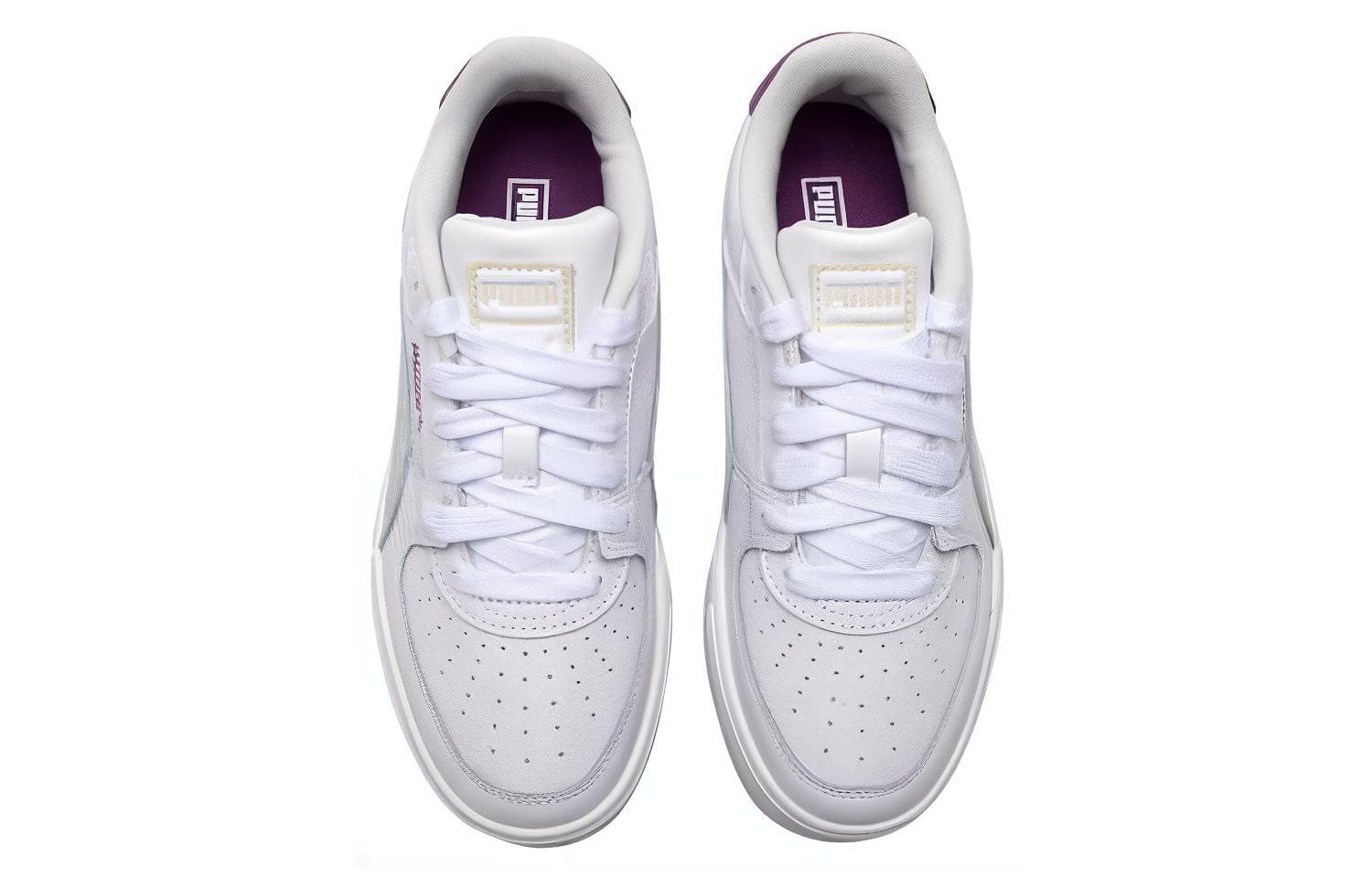 Кроссовки PUMA Low-Top White Purple - изображение 3