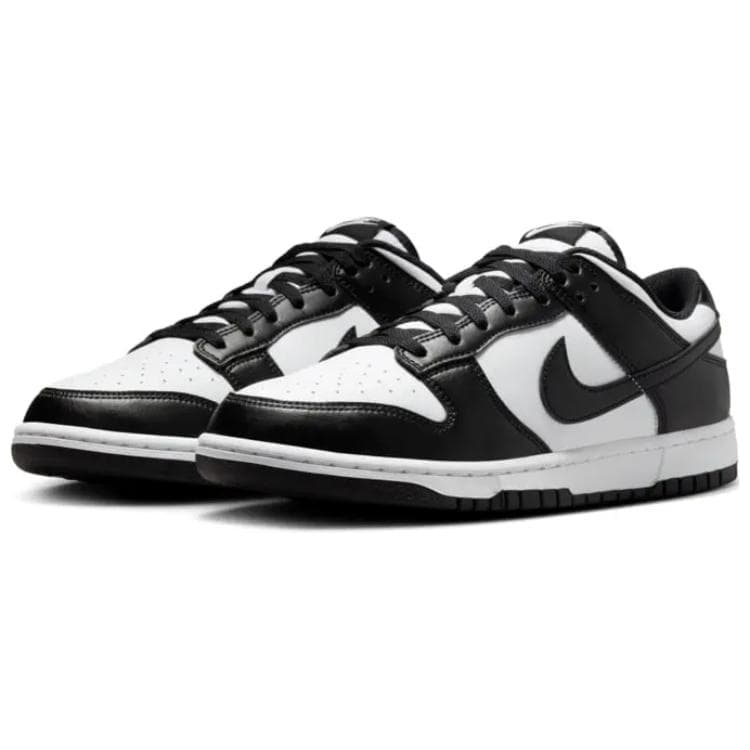 Кроссовки NIKE DUNK Синтетическая кожа Low Топ Скейтборд Обувь Унисекс Белый черный - изображение 3