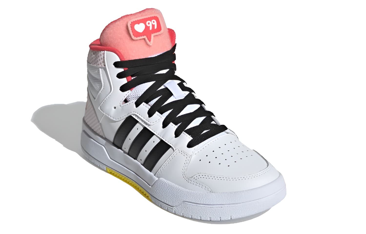Кроссовки adidas neo Entrap Mid White Black Pink - изображение 3