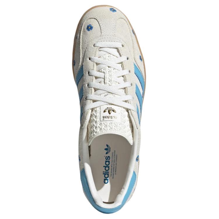 Кроссовки adidas Gazelle Indoor Floral Beige Light Blue - изображение 3