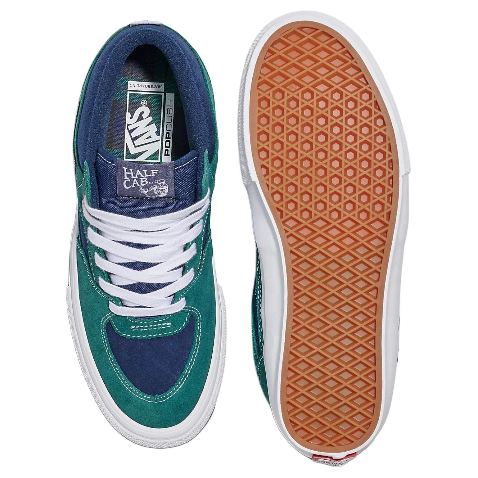 Кроссовки Vans Half Cab Low Топ Скейтборд Обувь Унисекс Зеленый синий - изображение 4