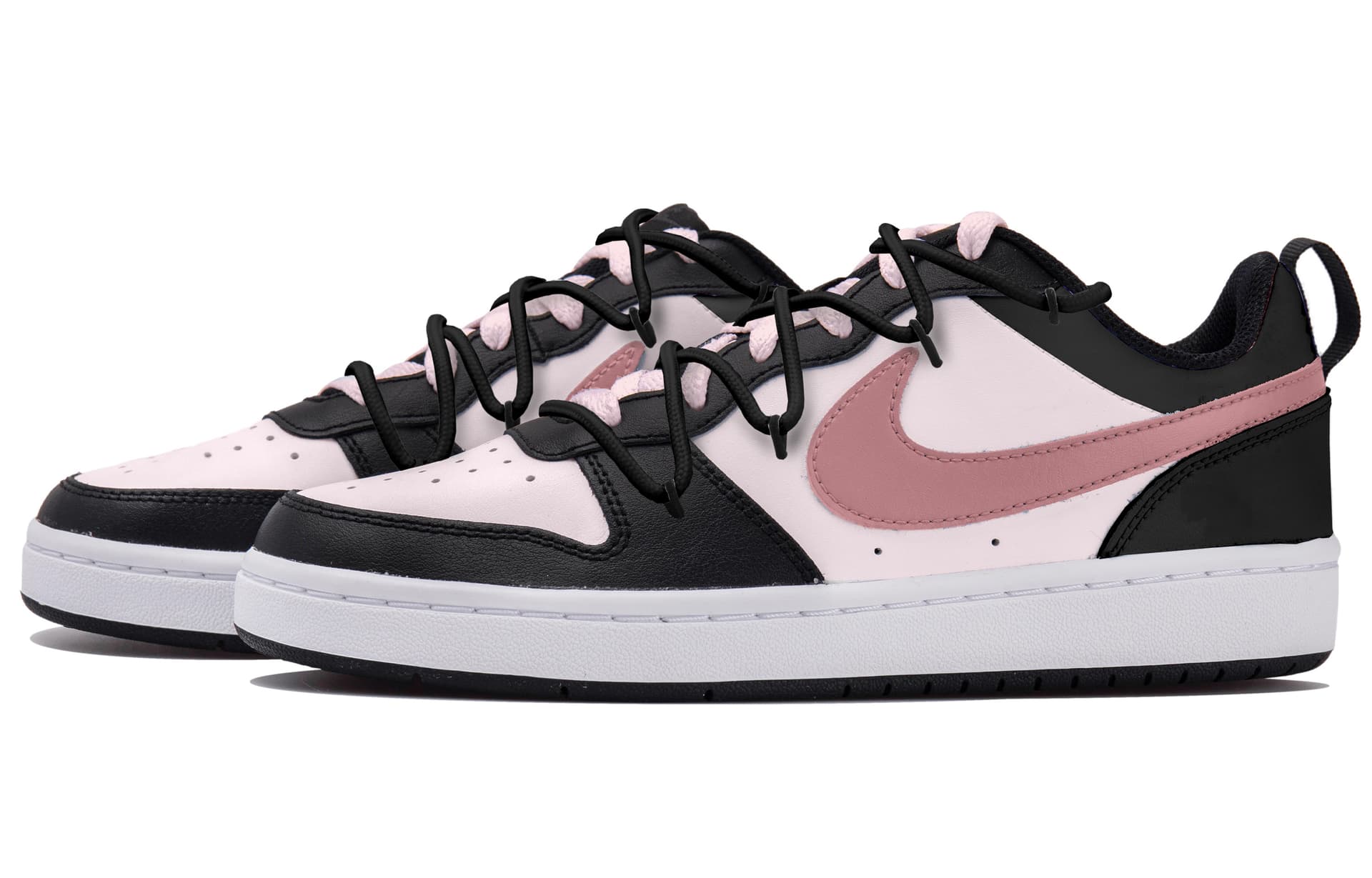 Кроссовки Nike Court Borough Low GS White Pink Black - изображение 3
