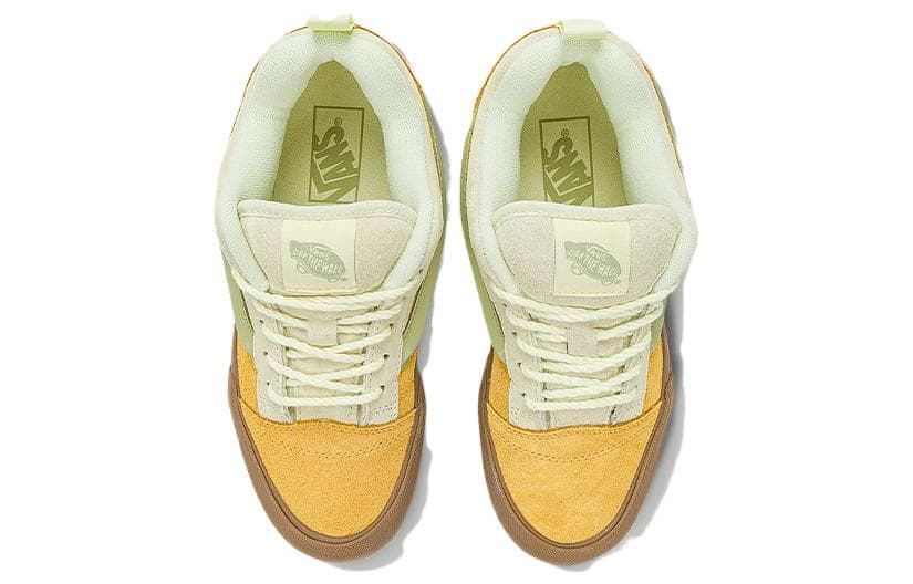 Кроссовки Vans Knu Skool Yellow Green - изображение 4