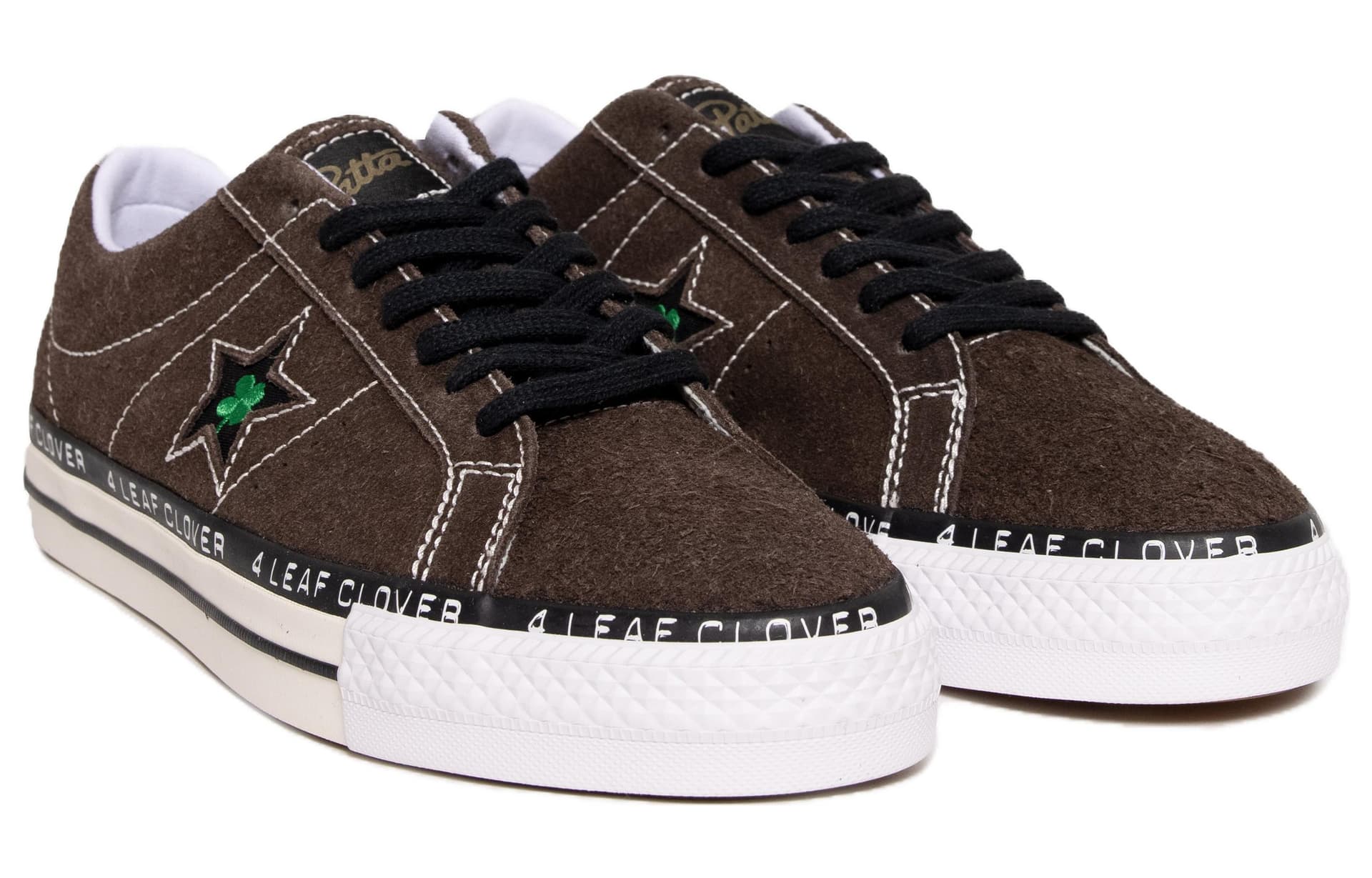 Кроссовки Patta x Converse One Star "4 Leaf Clover" Brown - изображение 3