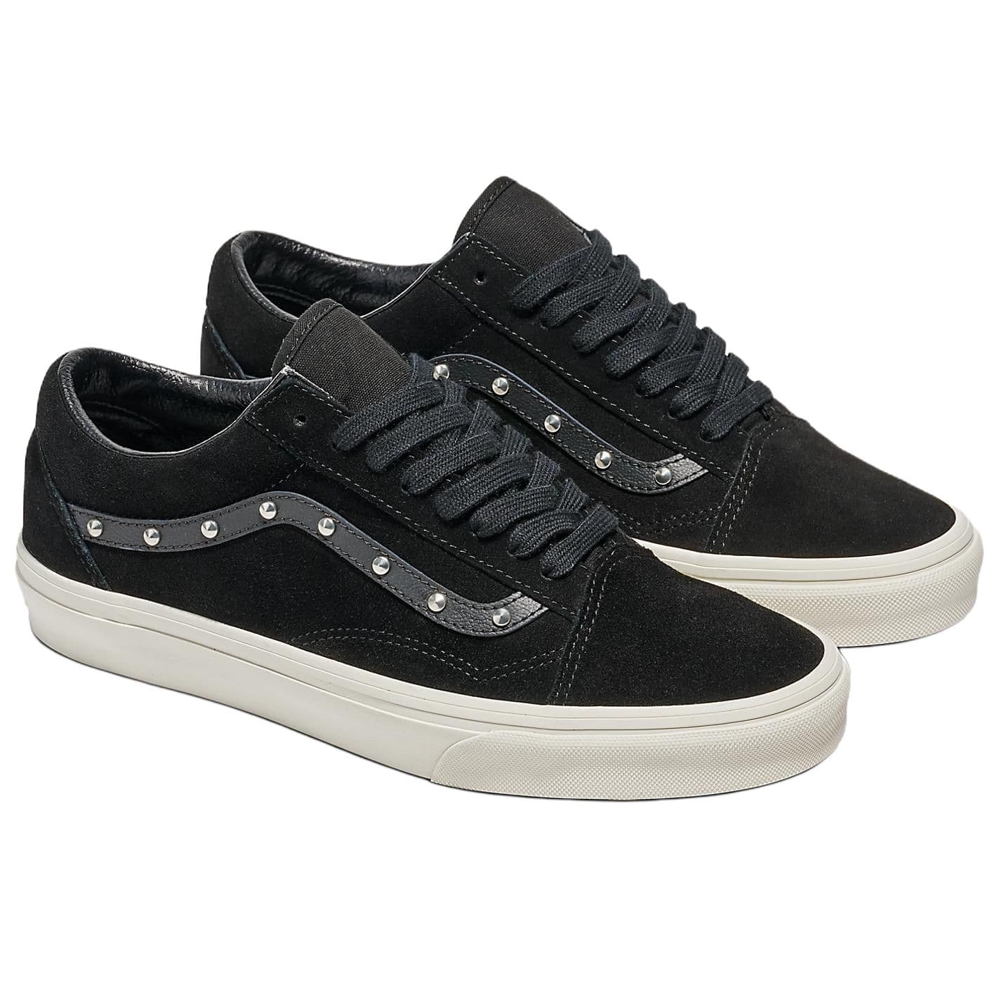 Кроссовки VANS Old Skool Холст Замша Низкие Кеды Скейтборд Обувь Унисекс Черные - изображение 2