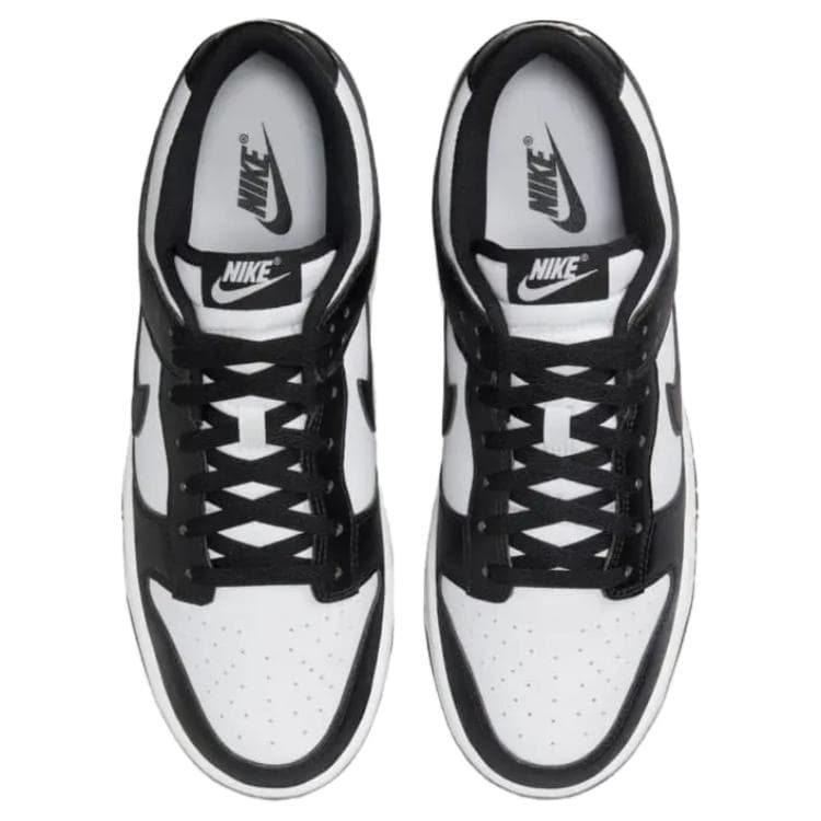 Кроссовки NIKE DUNK Синтетическая кожа Low Топ Скейтборд Обувь Унисекс Белый черный - изображение 4