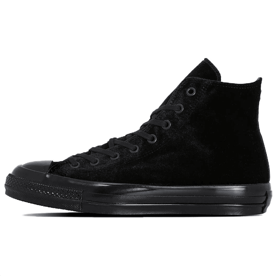 Кроссовки Converse All Star US VELVET HI Удобная тонкая подошва Противоскользящая износостойкая Хай-топы Повседневная обувь для скейтборда Унисекс Черный - изображение 1