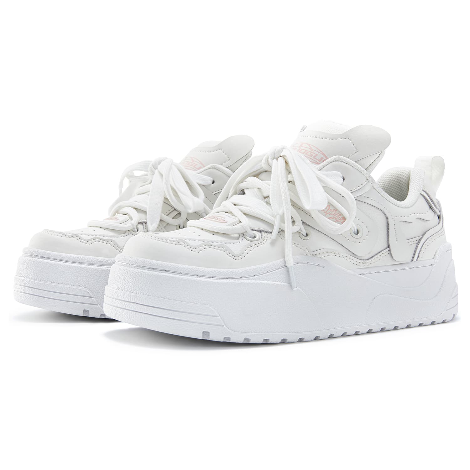 Кроссовки SENGUOGUO Minimalist Thick Sole Sneakers White - изображение 3