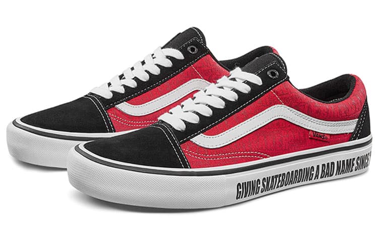 Кроссовки BAKER x Vans Old Skool Pro Black Red - изображение 2