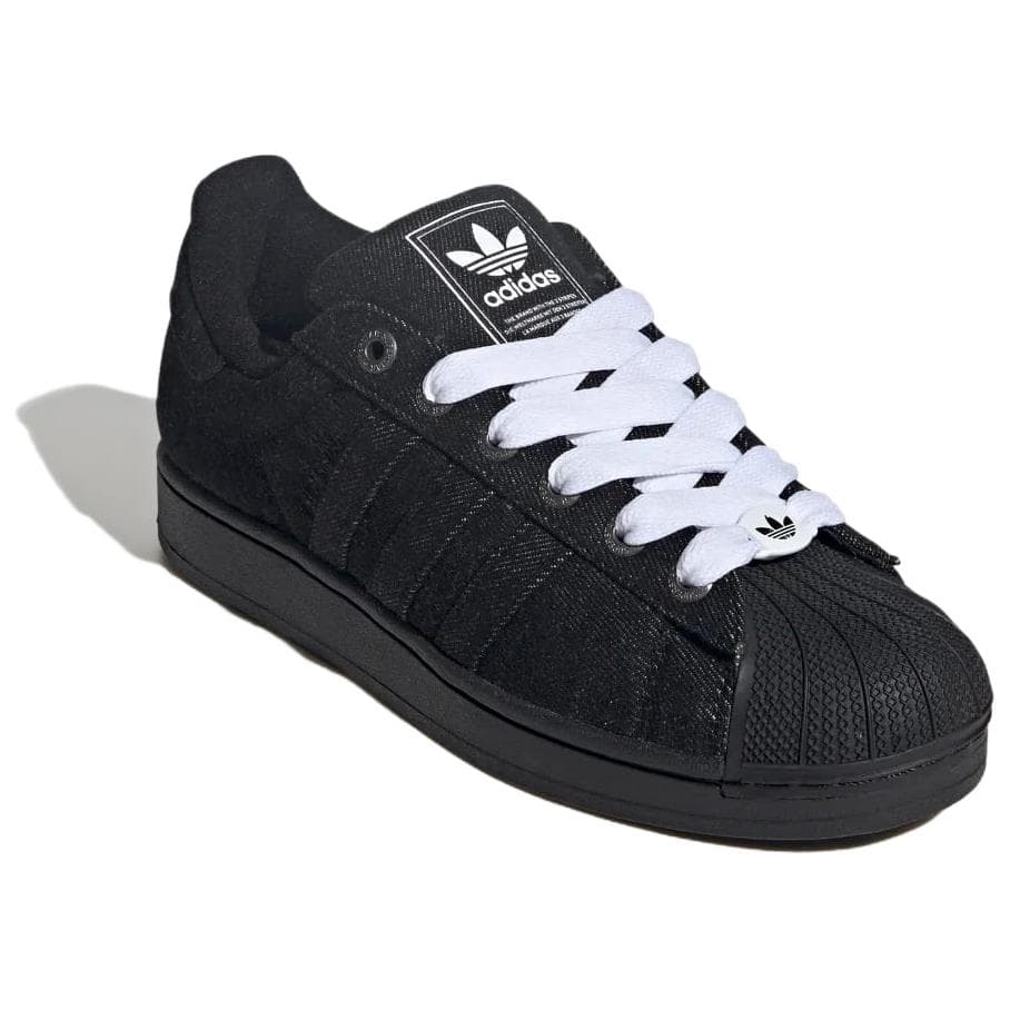 Кроссовки Adidas Originals Superstar 2 Текстиль Резина Низкие Кроссовки для скейтбординга Унисекс Черно-белые - изображение 2