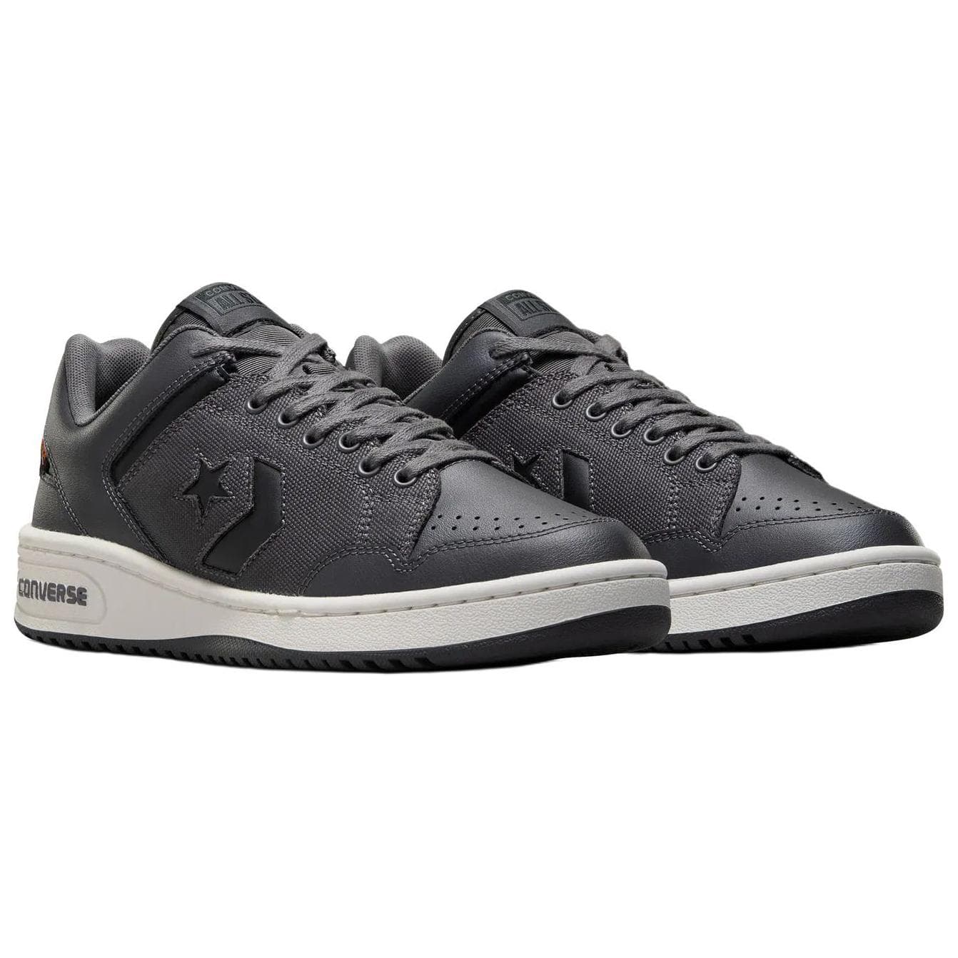 Кроссовки Converse Weapon Универсальные удобные Противоскользящая износостойкая Лоу-топы Повседневная обувь для скейтборда Унисекс Серый - изображение 2