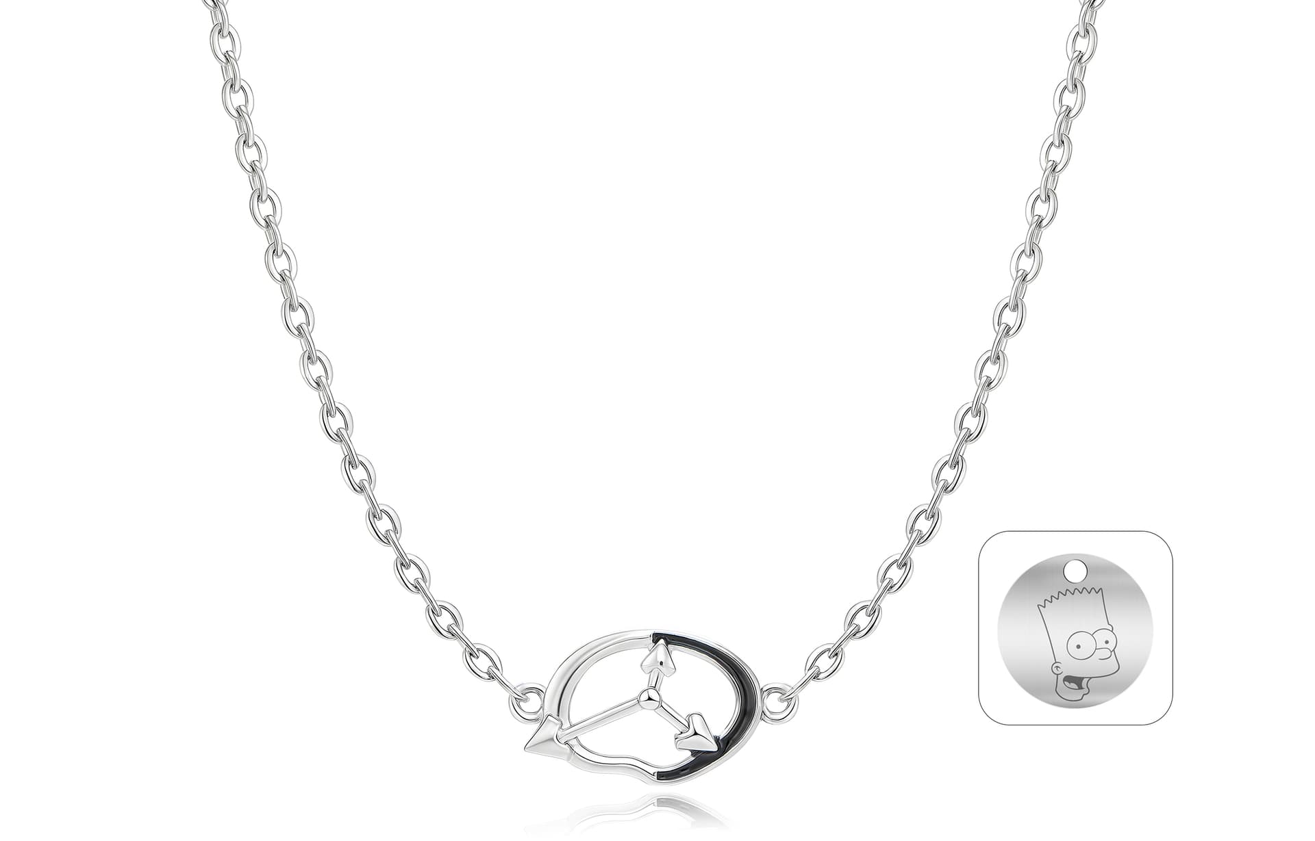Ожерелье The Simpsons Titan Steel Necklaces Unisex Симпсоны Титановые Стальные Ожерелья Унисекс - изображение 2
