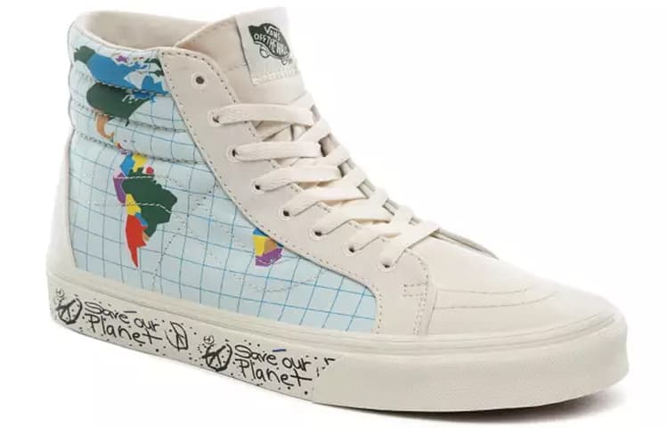 Кроссовки Vans SK8 Reissue Save Our Planet Blue White - изображение 3