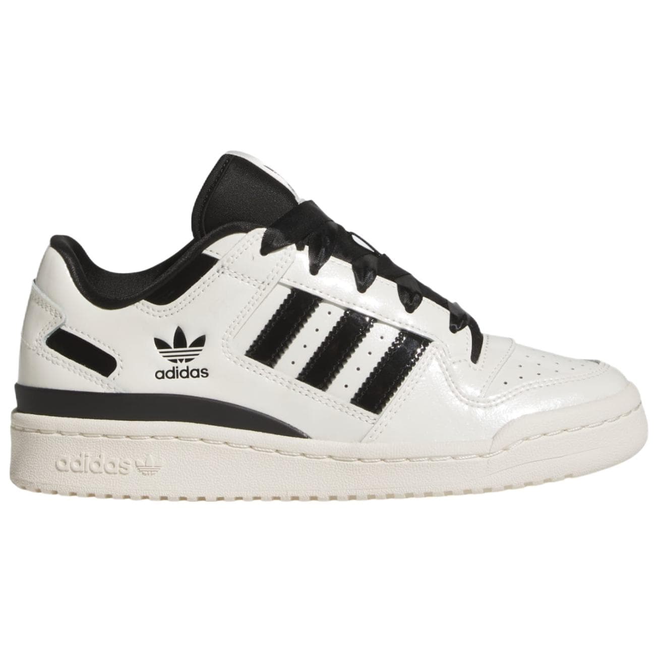 Кроссовки Adidas Originals FORUM Скейтборд Кроссовки Низкие Устойчивые к Износу Женские Бежево-Черные - изображение 2