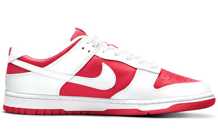 Кроссовки Nike Dunk Retro "Reverse White Red" — фото 2