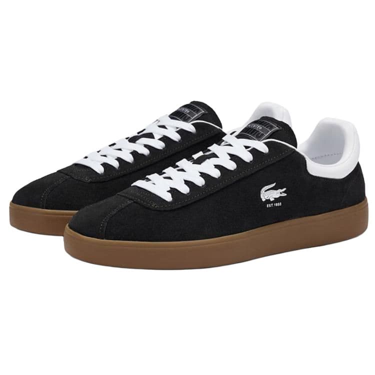 Кроссовки LACOSTE BASESHOT Низкие кроссовки для скейтбординга Мужские Черные - изображение 3