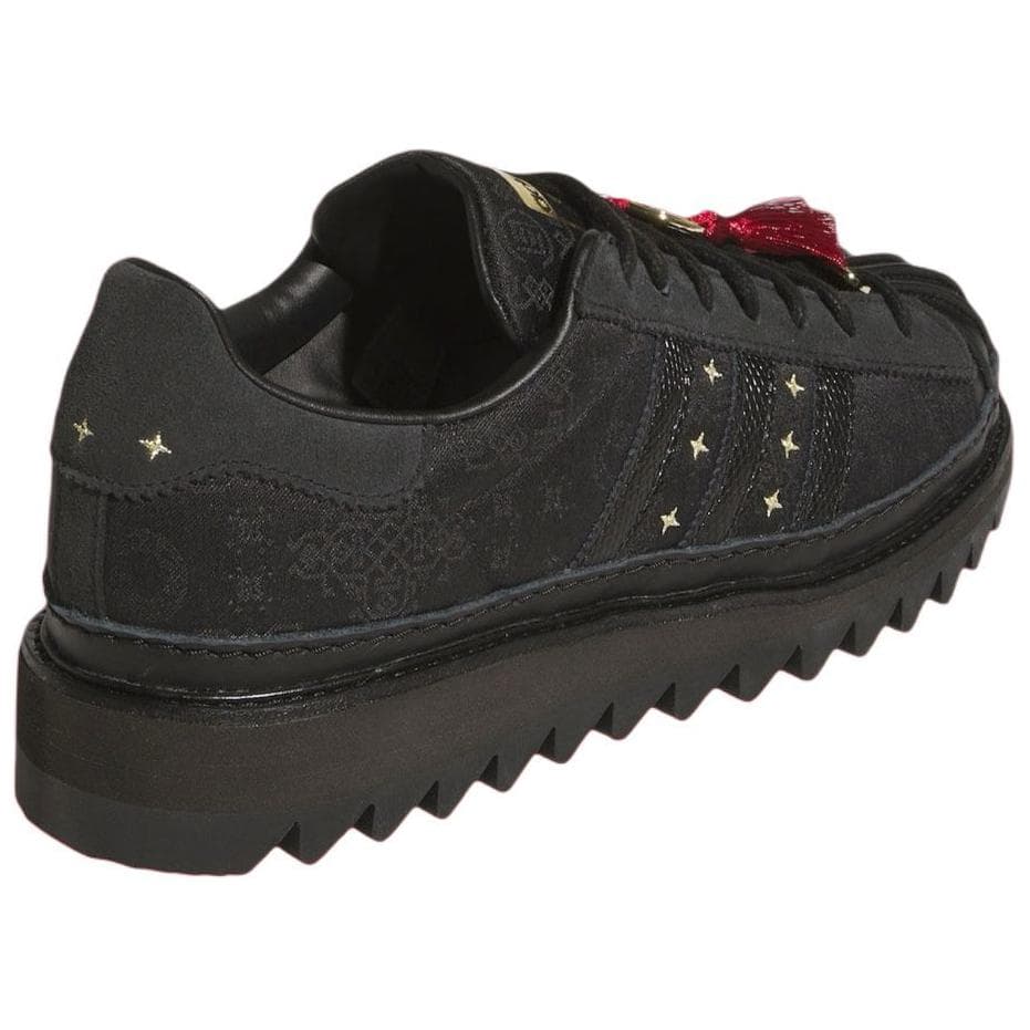 Кроссовки Adidas Originals X CLOT Superstar Кожа Low Топ Скейтборд Обувь Унисекс Черный - изображение 6