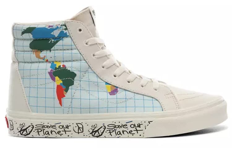 Кроссовки Vans SK8 Reissue Save Our Planet Blue White - изображение 2
