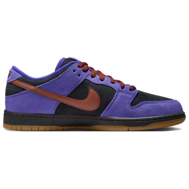 Кроссовки Nike Dunk SB Кожа Амортизация Низкие Кроссовки для Скейтбординга Унисекс Фиолетовый Черный - изображение 2