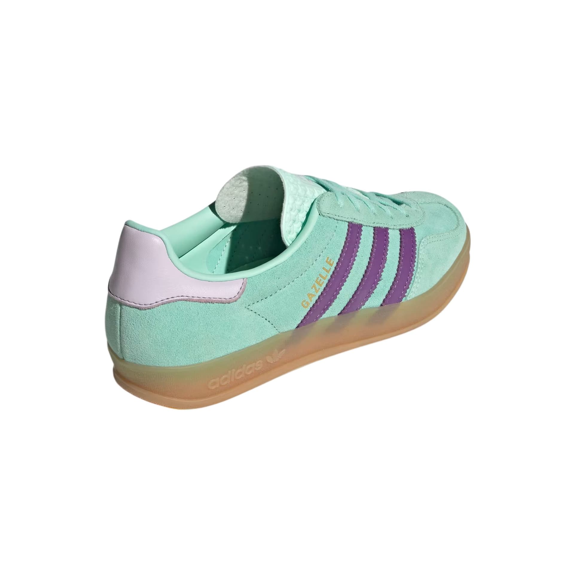 Кроссовки Adidas Originals GAZELLE INDOOR Low Топ Скейтборд Кроссовки Женские Зеленые - изображение 4