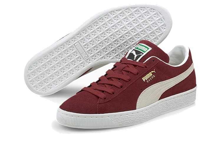 Кроссовки PUMA Suede Classic XXI Burgundy White - изображение 5