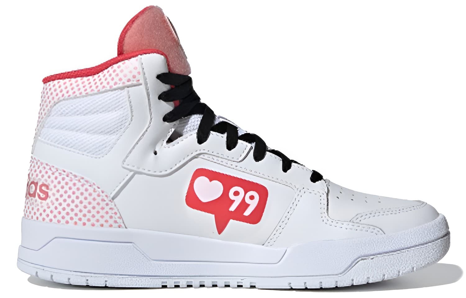 Кроссовки adidas neo Entrap Mid White Black Pink - изображение 2