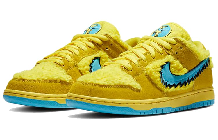 Кроссовки Grateful Dead x Nike Dunk SB Pro "Opti Yellow" - изображение 3