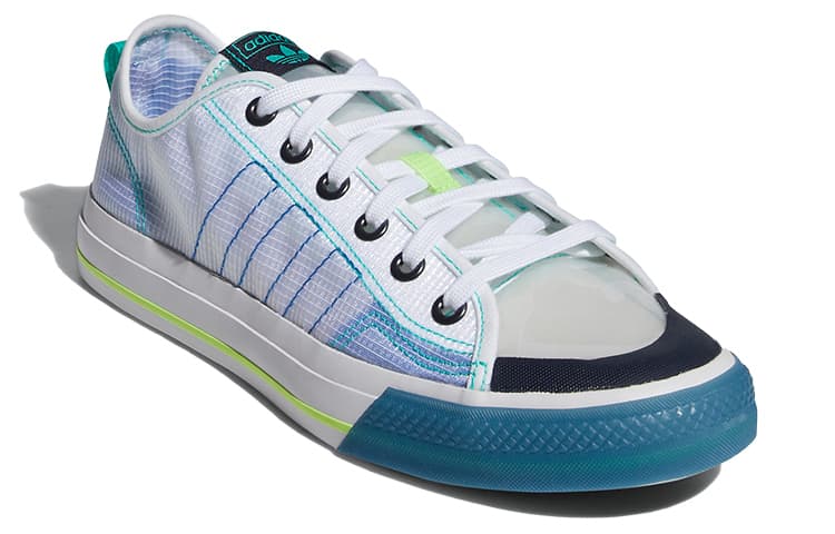 Кроссовки adidas Nizza RF White Blue Green - изображение 3
