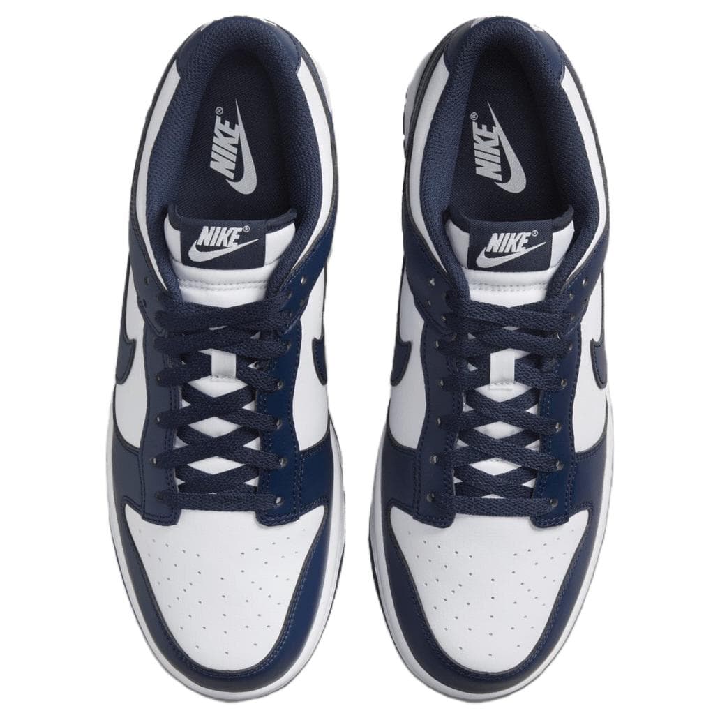 Кроссовки NIKE DUNK Противоскользящая устойчивая к истиранию низкий верх обувь для скейтбординга унисекс белый и синий - изображение 4