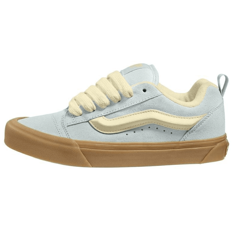 Кроссовки Vans Knu Skool Устойчивая к истиранию низкая скейтбордическая обувь для женщин светло-синяя - изображение 1