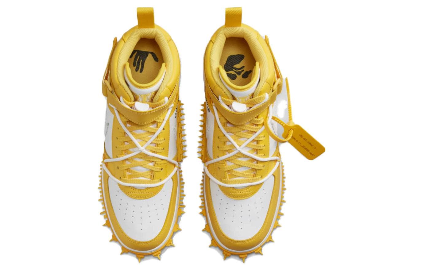 Кроссовки Nike Air Force 1 Mid "White and Varsity Maize" - изображение 4